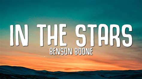 benson boone in the stars lyrics|in the stars letra.